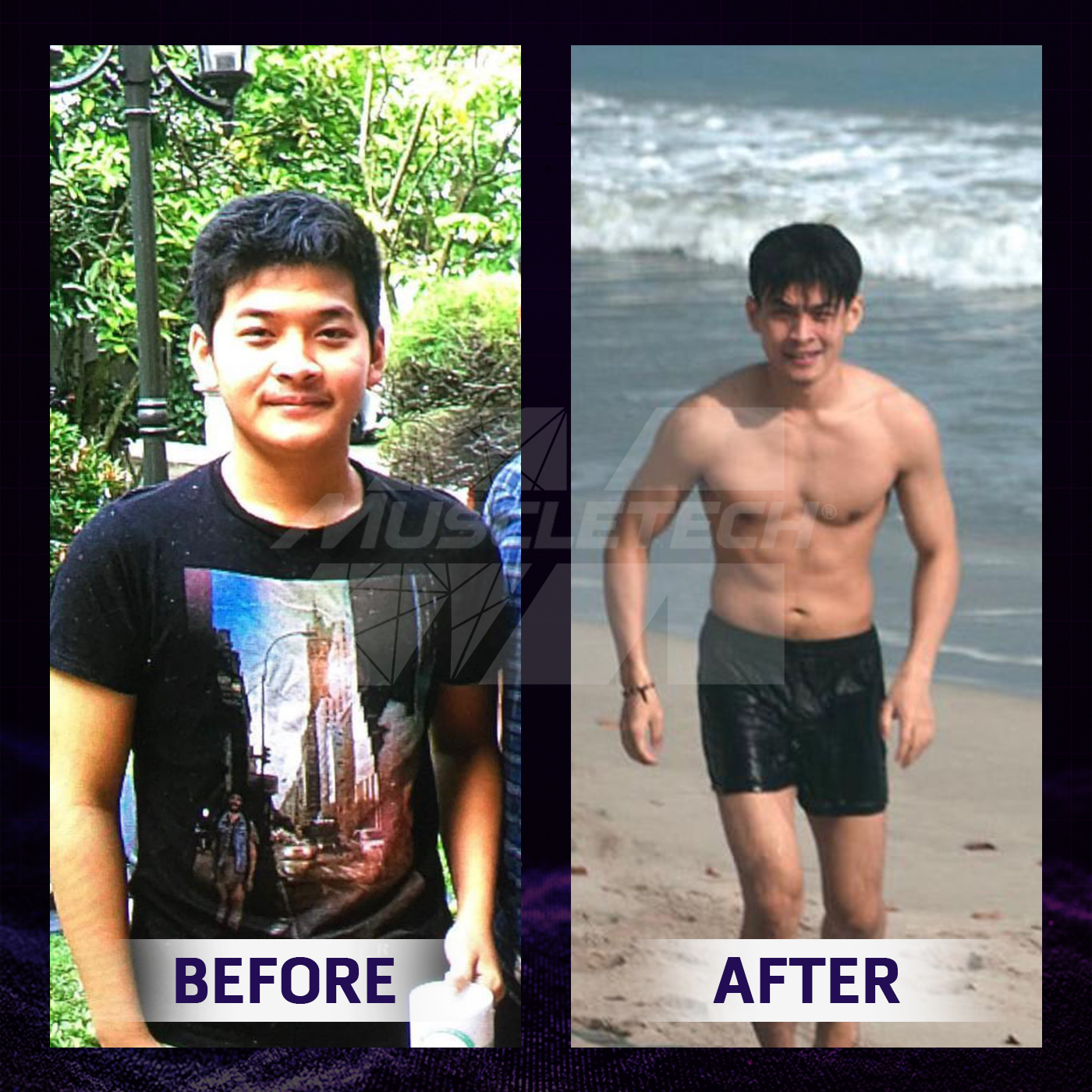 Before after Dari Peter