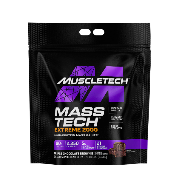 Muscletech Masstech 20lb Mass Gainer - Chocolate