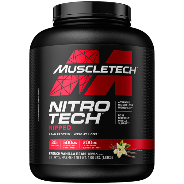 MUSCLETECH NITROTECH RIPPED 4 LBS